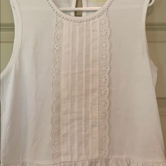 🔥🔥SALE🔥🔥 Mini Boden sleeveless peplum shirt, 11-12, NWOT - Picture 3 of 5